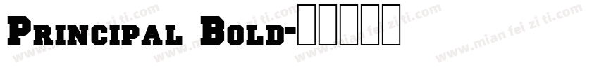 Principal Bold字体转换